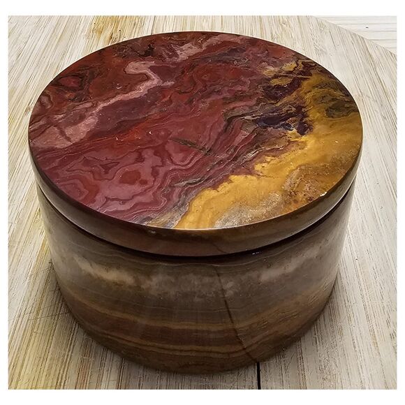Marble storage box for jewelry, coins, candies and etc., catchall storage - Picture 6 of 10